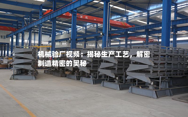 机械验厂视频:揭秘生产工艺,解密制造精密的奥秘 机械验厂视频:揭秘生产工艺,解密制造精密的奥秘
