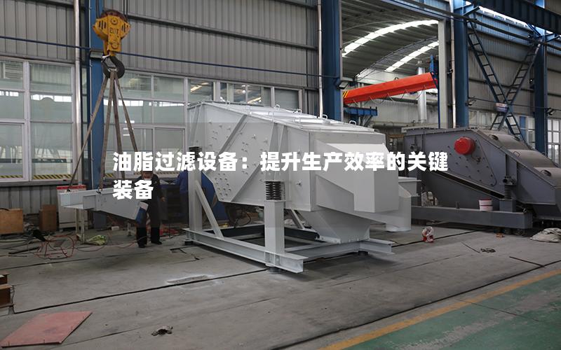 油脂过滤设备:提升生产效率的关键装备 油脂过滤设备:提升生产效率的关键装备