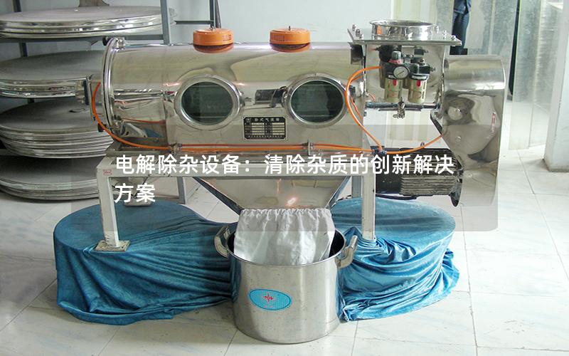 电解除杂设备:清除杂质的创新解决方案 电解除杂设备:清除杂质的创新解决方案