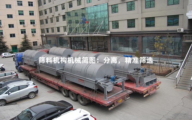 筛料机构机械简图:分离,**筛选 筛料机构机械简图:分离,**筛选