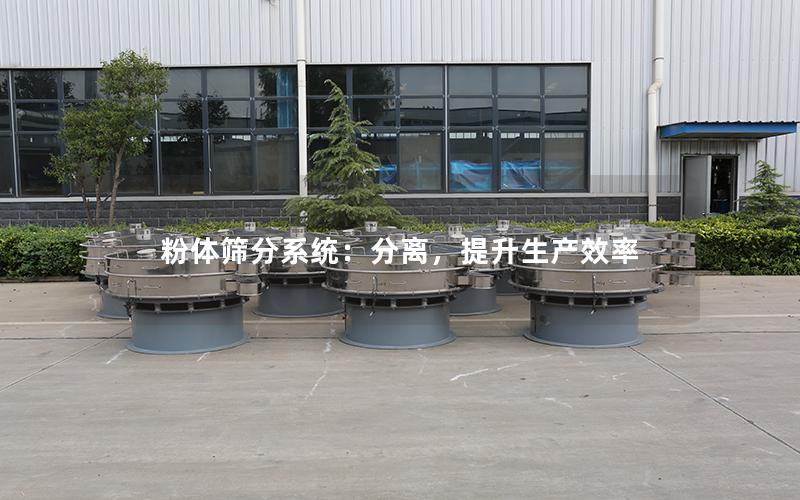 粉体筛分系统:分离,提升生产效率 粉体筛分系统:分离,提升生产效率