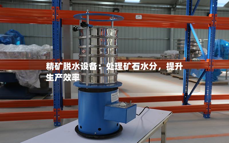精矿脱水设备:处理矿石水分,提升生产效率 精矿脱水设备:处理矿石水分,提升生产效率
