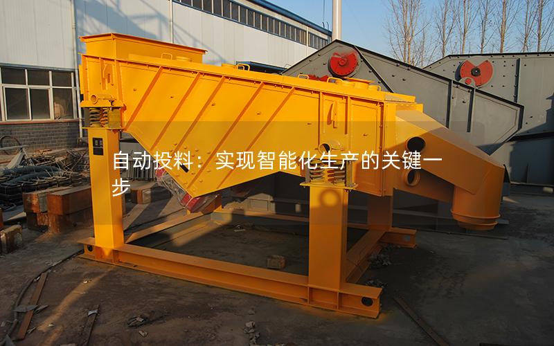 自动投料:实现智能化生产的关键一步 自动投料:实现智能化生产的关键一步