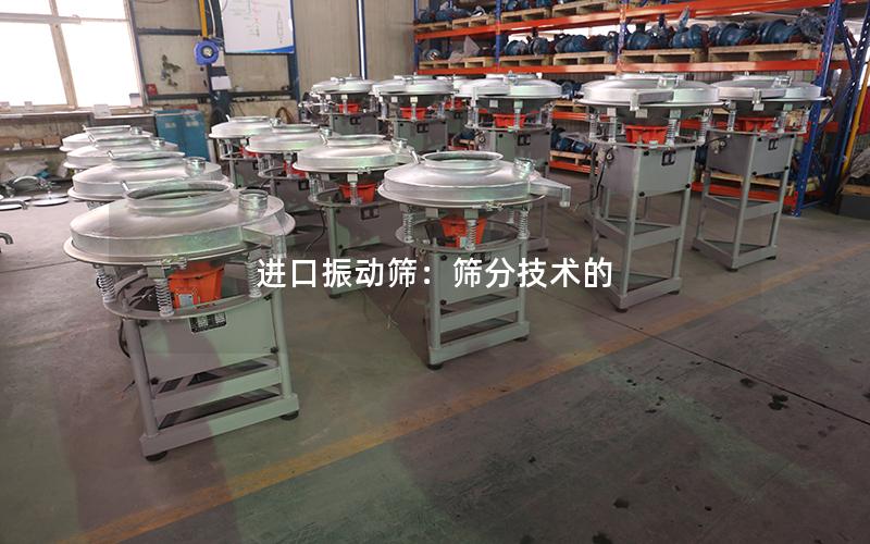 进口振动筛:筛分技术的 进口振动筛:筛分技术的