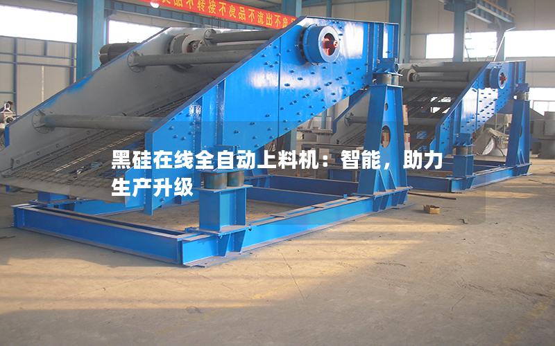 黑硅在线全自动上料机:智能,助力生产升级 黑硅在线全自动上料机:智能,助力生产升级