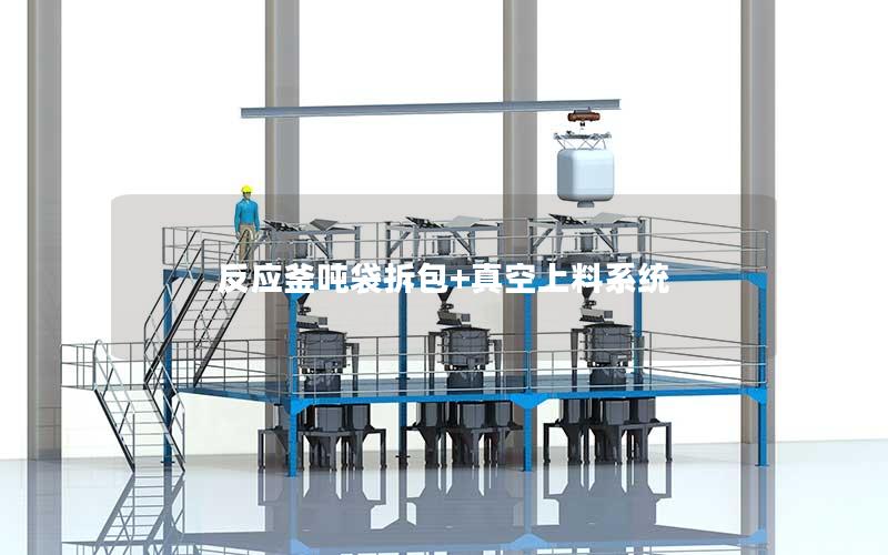 反应釜吨袋拆包+真空上料系统 反应釜吨袋拆包+真空上料系统