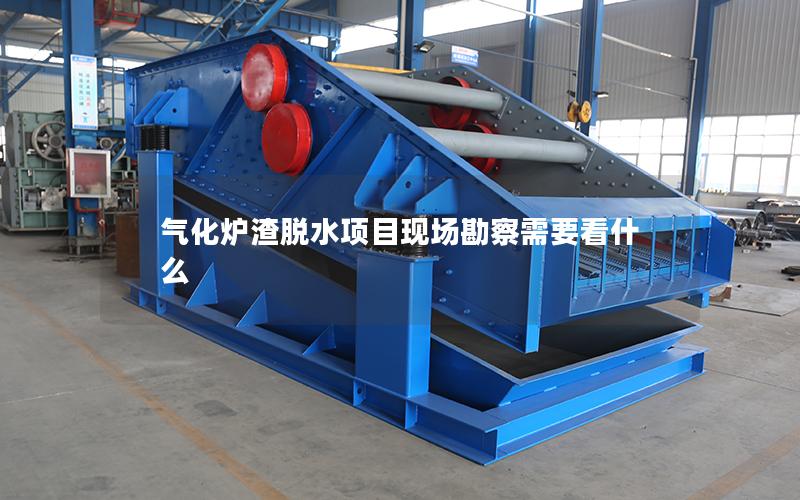 气化炉渣脱水项目现场勘察需要看什么